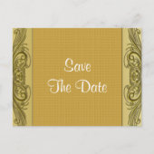 Carte Postale Faire-part Parchemins dorés 50e anniversaire de mariage (Devant)