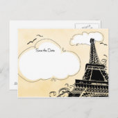 Carte Postale Faire-part Paris (Devant / Derrière)