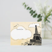 Carte Postale Faire-part Paris (Debout devant)