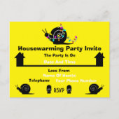 Carte Postale Faire-part Parti du réchauffement du foyer | Déménager | Drôl (Devant)