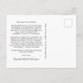 Carte Postale Faire-part Parti Marié Maintenant Plus Tard Mariage Photo Arm (Dos)