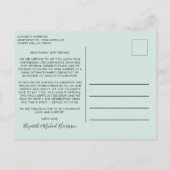 Carte Postale Faire-part Parti Marié Maintenant Plus Tard Photo Mint Mariag (Dos)