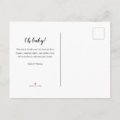 Carte Postale Faire-part parties scintillant cardiaque calendrier photo nou (Dos)