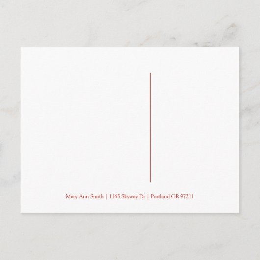 Carte Postale Faire-part Parties scintillant de Noël de la Gold Navy (Dos)