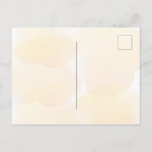 Carte Postale Faire-part Parties scintillant dorée Eucalyptus mariage enreg (Dos)