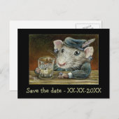 Carte Postale Faire-part Patricia le rat (Devant / Derrière)