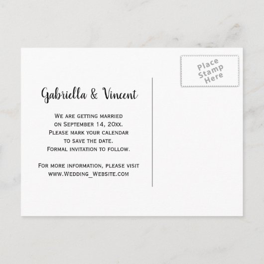 Carte Postale Faire-part Pays Rose Cowboy Boots Mariage Enregistrer la date (Dos)