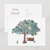 Carte Postale Faire-part Pays Swing Moving Nouvelle adresse (Devant / Derrière)