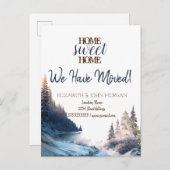 Carte Postale Faire-part Paysage Montagne Maison Douce Maison (Devant / Derrière)