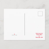 Carte Postale Faire-part Paysage nocturne; chasse ou moisson lune (Dos)