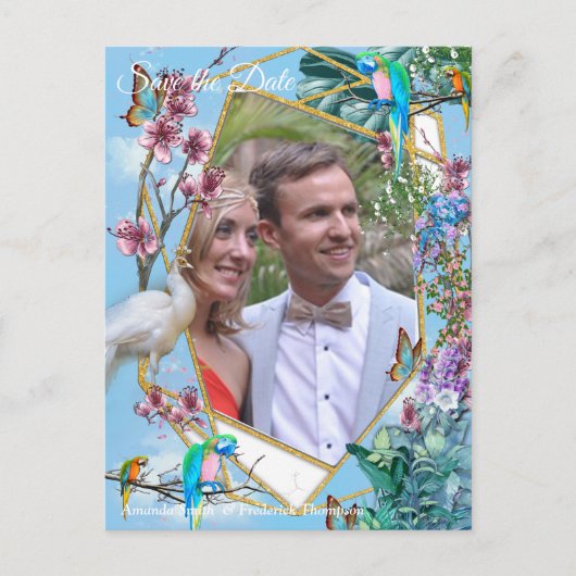 Carte Postale Faire-part Paysage tropical (Devant)