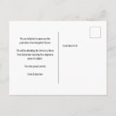 Carte Postale Faire-part Peace Out 2 Script photo 2022 Graduation Purple (Dos)