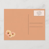 Carte Postale Faire-part Pépites de bois turquoise et de Pêche Sauvez les d (Dos)