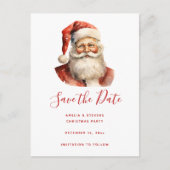 Carte Postale Faire-part Père Noël rétro (Devant)