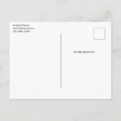 Carte Postale Faire-part Père Noël rétro dans un chapeau rouge de Noël (Dos)