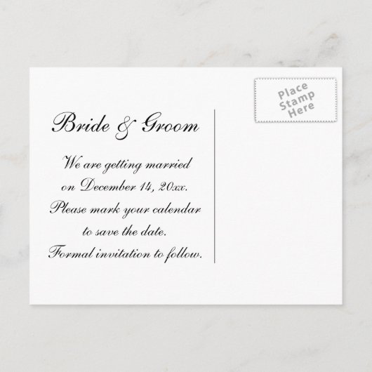 Carte Postale Faire-part Perles, alliance et dentelle bleue mariage Enregis (Dos)