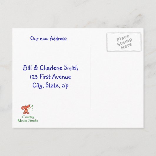 Carte Postale Faire-part Perroquets Tropicaux Mignons Se Blottissant   Adre (Dos)