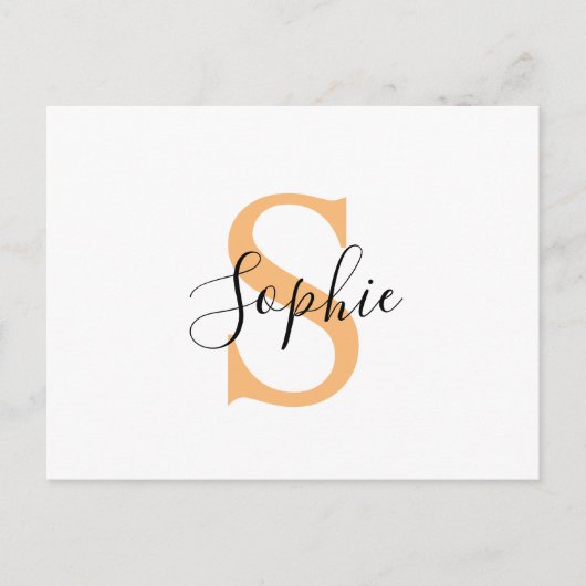 Carte Postale Faire-part Personalised Your Name, Custom Name, Birthday Gift (Devant)