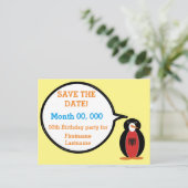 Carte Postale Faire-part Personalized Ms. Penguin Albania (Debout devant)