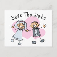 Personnages en allumettes Enregistrer La Date