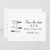 Carte Postale Faire-part Personnalisable : Jouer le noeud - Enregistrer la (Devant / Derrière)