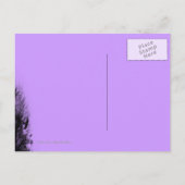 Carte Postale Faire-part Personnalisé Enregistrer la date Haunted Sky Purpl (Dos)