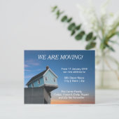 Carte Postale Faire-part Personnalisé "Nous déménageons" | Nouvelle maison (Debout devant)
