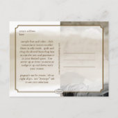 Carte Postale Faire-part Personnalisez-le / sauvegardez la date / aquarelle (Dos)