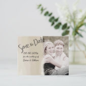 Carte Postale Faire-part Personnalisez-le / sauvegardez la date / aquarelle (Debout devant)