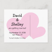 Carte Postale Faire-part Personnes Bâtons Sauvegarder La Date (Dos)