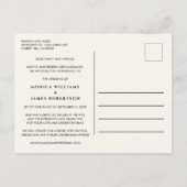 Carte Postale Faire-part Petit changement de plans pour le mariage Eucalypt (Dos)