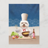 Carte Postale Faire-part Petit chien chef (Devant)