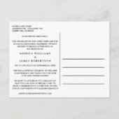 Carte Postale Faire-part Petite Mariée Changement de Plans Crème Élégant (Dos)