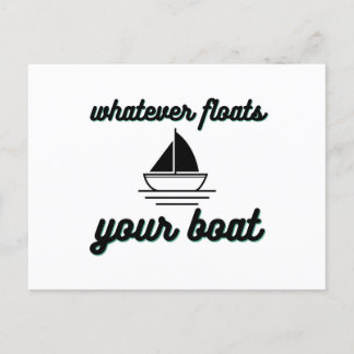 Carte Postale Faire-part Peu importe ce qui flotte votre bateau