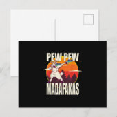 Carte Postale Faire-part Pew Pew Madafakas (Devant / Derrière)