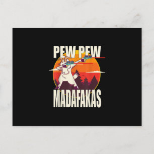 Carte Postale Faire-part Pew Pew Madafakas