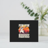 Carte Postale Faire-part Pew Pew Madafakas (Debout devant)