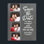 Carte Postale Faire-part Photo Booth Photos amusantes Enregistrer la date<br><div class="desc">Amusant et moderne enregistrer la date photo cartes postales.</div>