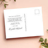 Carte Postale Faire-part Photo Chic Heureusement Jamais Après Fiançailles