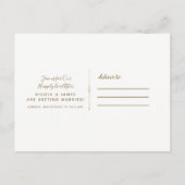 Carte Postale Faire-part Photo complète Image Rustique Moderne Enregistrez (Dos)