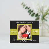 Carte Postale Faire-part Photo d'annonce de date (Debout devant)