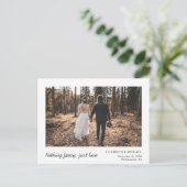 Carte Postale Faire-part Photo d'announcement minimale (Debout devant)