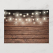 Carte Postale Faire-part Photo de bébé verdure bois rustique Merci Naissanc (Dos)