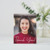 Carte Postale Faire-part Photo de classe moderne de fin d'études Merci (Debout devant)