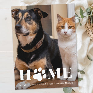 Carte Postale Faire-part Photo de compagnie personnalisée pour animaux de c