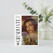 Carte Postale Faire-part Photo de couverture de magazine de fin d'études Fê (Debout devant)