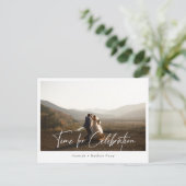 Carte Postale Faire-part Photo de Fugue pour Célébration (Debout devant)