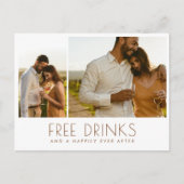 Carte Postale Faire-part Photo de mariage à conserver pour le Save the Date (Devant)