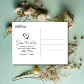 Carte Postale Faire-part Photo de mariage de chien drôle Enregistrer la dat