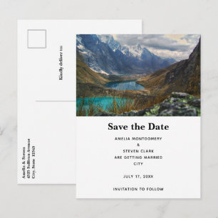 Carte Postale Faire-part Photo de mariage des montagnes alpines pittoresque